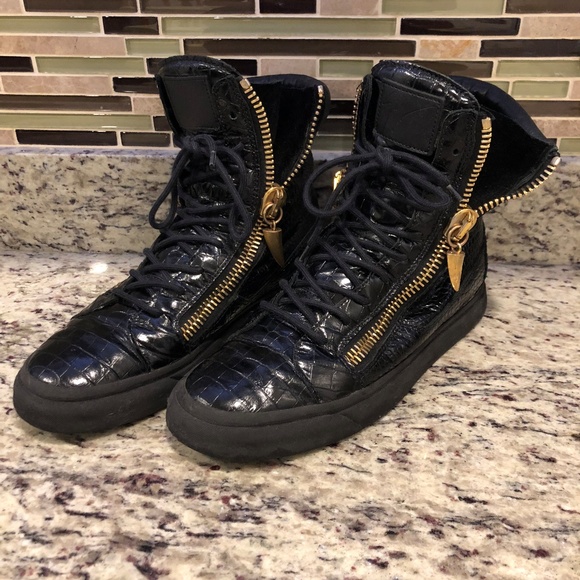 Giuseppe Zanotti Shark Tooth Hi Tops - Picture 2 of 7